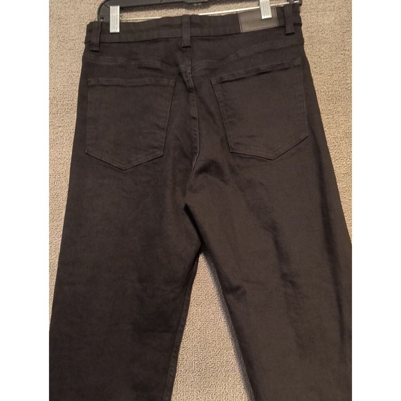 Bershka Black Denim Jeans Women's 8 High Waist 32" Inseam - Picture 5 of 7